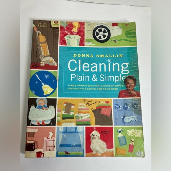 VINTAGE - CLEANING PLAIN & SIMPLE BOOK (DONNA SMALLIN) (2006) - Picture 2 of 4
